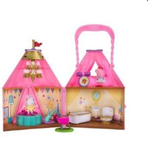 Peppa Pig Fest Glamping Tent Set Toy with playing Pieces